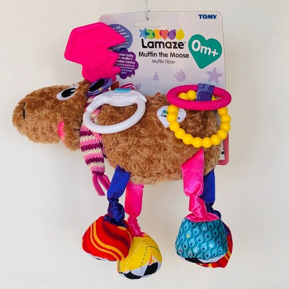 Lamaze Infants' Clip & Play Toy - Muffin The Moose New w/Tag For Baby 0+ - Picture 5 of 15